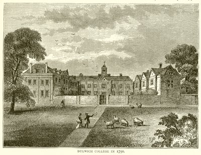 Kolegium w Dulwich w 1790 r autorstwa English School
