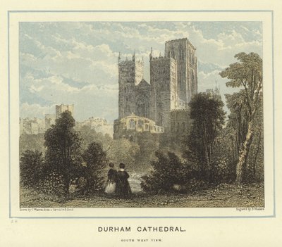 Katedra w Durham, widok na południowy zachód autorstwa English School