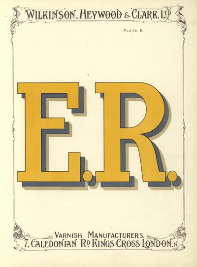 ER (chromolitho) autorstwa English School