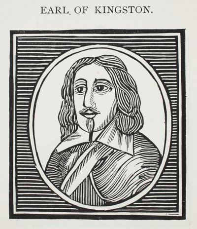 Earl of Kingston (1600-80), ilustracja z książki Chap z XVIII wieku autorstwa Johna Ashtona, wyd. 1882 autorstwa English School