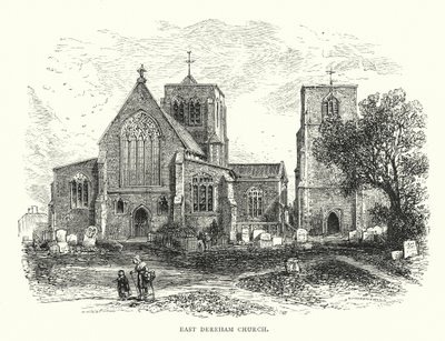 Kościół East Dereham (grawerunek) autorstwa English School