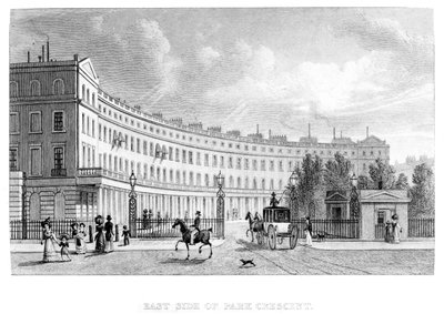 East Side of Park Crescent, 1830 autorstwa English School