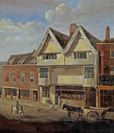 Eastgate Street Gloucester, ok.1830 autorstwa English School