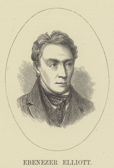 Ebenezer Elliott (grawerowanie) autorstwa English School