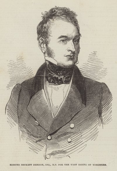 Edmund Beckett Denison, Esquire, MP, dla West Riding of Yorkshire autorstwa English School