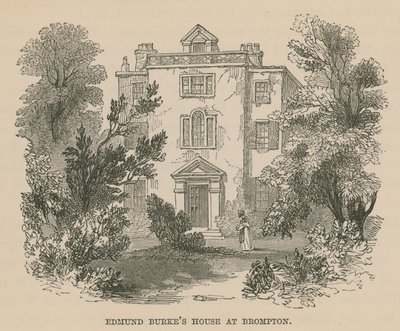 Edmund Burkes House w Brompton, Londyn autorstwa English School
