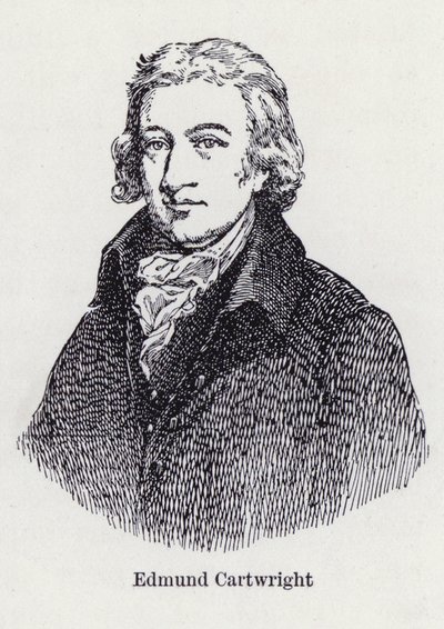 Edmund Cartwright , angielski wynalazca krosna mechanicznego (lito) autorstwa English School