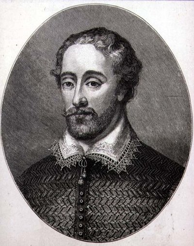 Edmund Spenser (c.1552-99) (grawerowanie) autorstwa English School