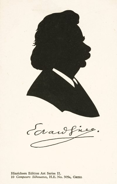 Edvard Grieg , norweski kompozytor (lito) autorstwa English School