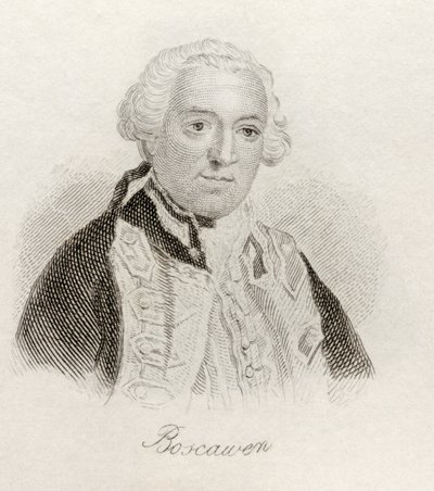 Edward Boscawen, ze „Słownika historycznego Krabba”, opublikowanego w 1825 r. autorstwa English School