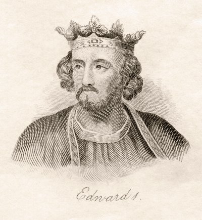 Edward I, ze „Słownika historycznego Krabba”, opublikowanego w 1825 r. autorstwa English School
