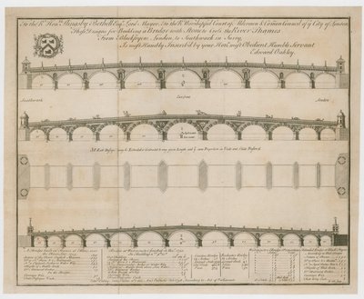 Edward Oakleys projektuje dla Blackfriars Bridge autorstwa English School