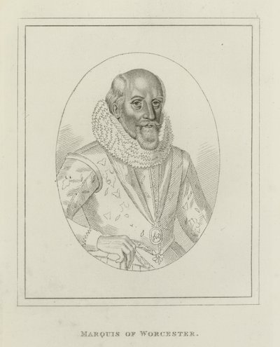 Edward Somerset, markiz Worcester (grafika) autorstwa English School