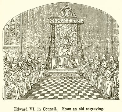 Edwarda VI. w Radzie autorstwa English School