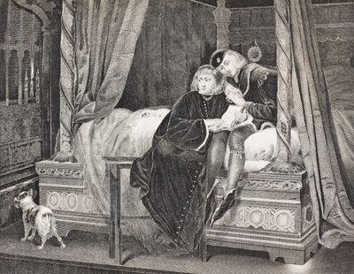 Edward V i Richard, książę Yorku w wieży, z „Galerii portretów historycznych”, wydanej ok. 1880 r. autorstwa English School