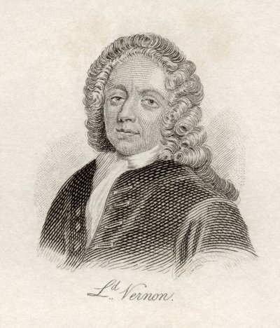 Edward Vernon, z „Słownika historycznego Krabba”, opublikowanego w 1825 r. autorstwa English School