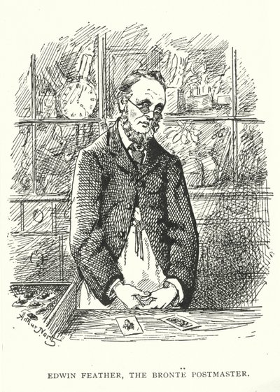 Edwin Feather, poczmistrz Bronte (grawerowanie) autorstwa English School