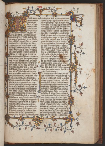 Egerton 617, Biblia Wycliffitów, przed 1397 r. (welin) autorstwa English School