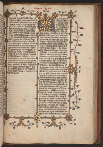 Egerton 617, Biblia Wycliffitów, przed 1397 r. (welin) autorstwa English School