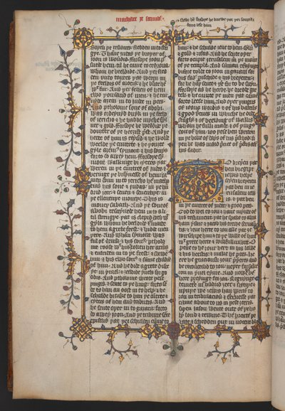 Egerton 617, Biblia Wycliffitów, przed 1397 r. (welin) autorstwa English School