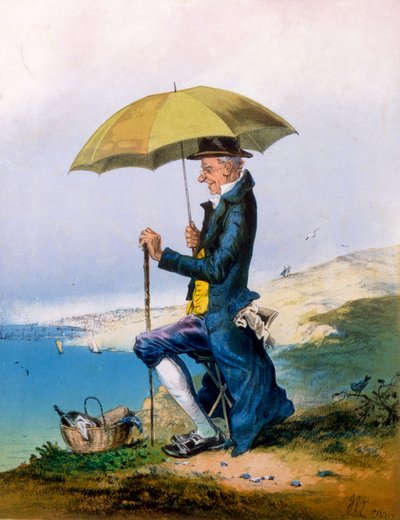 Osiem godzin nad morzem za trzy szylingi, grafika wykonana przez A. Concannena, 1873 autorstwa English School