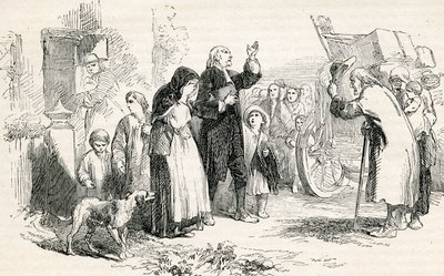Wyrzucenie nonkonformistów w dzień św. Bartłomieja, XIX w. autorstwa English School
