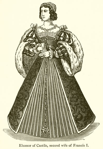 Eleonora z Kastylii, druga żona Franciszka I autorstwa English School