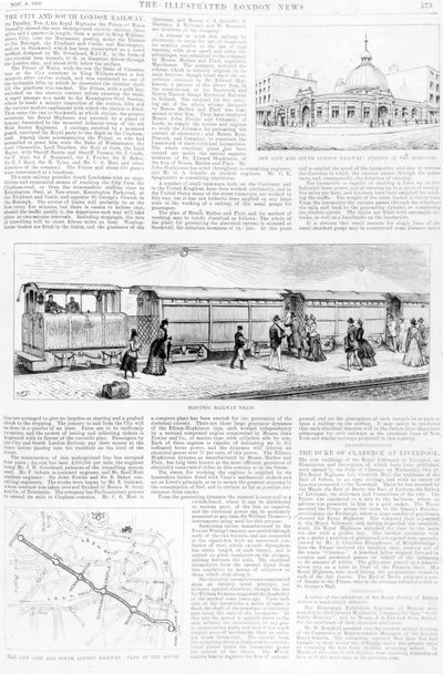 Tramwaj elektryczny, 1890 autorstwa English School