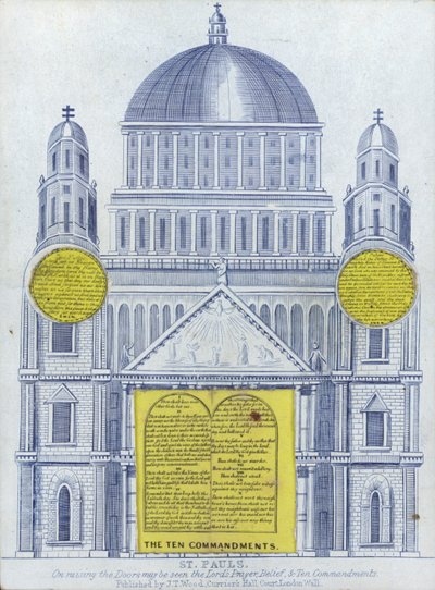 Elewacja katedry św. Pawła autorstwa English School