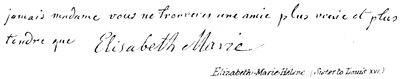 Elizabeth-Marie-Helene, (siostra Ludwika XVI) autorstwa English School