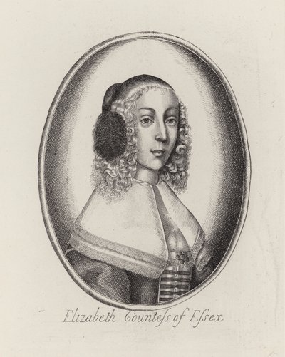 Elżbieta, hrabina Essex (grawerowanie) autorstwa English School