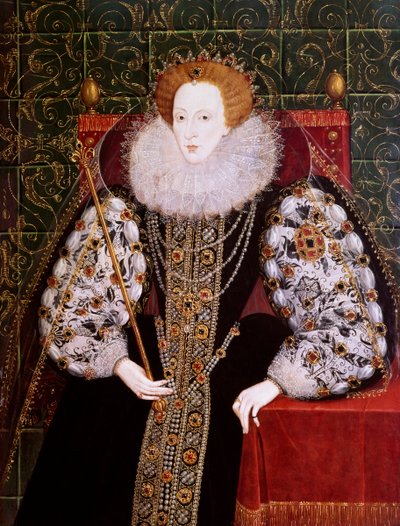 Elżbieta I, ok. 1590 (olej na panelu) autorstwa English School