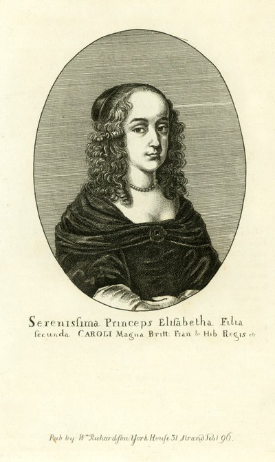 Elżbieta Stuart, druga córka króla Karola I autorstwa English School