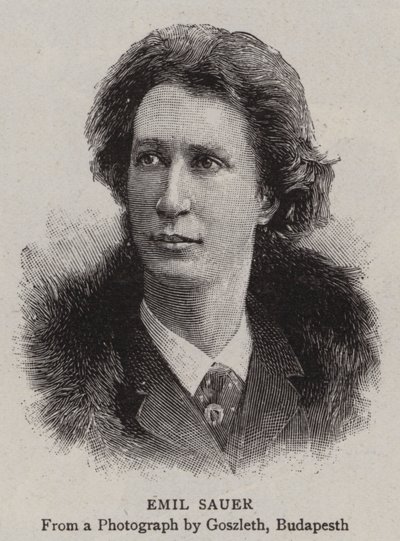 Emil Sauer (grawerunek) autorstwa English School