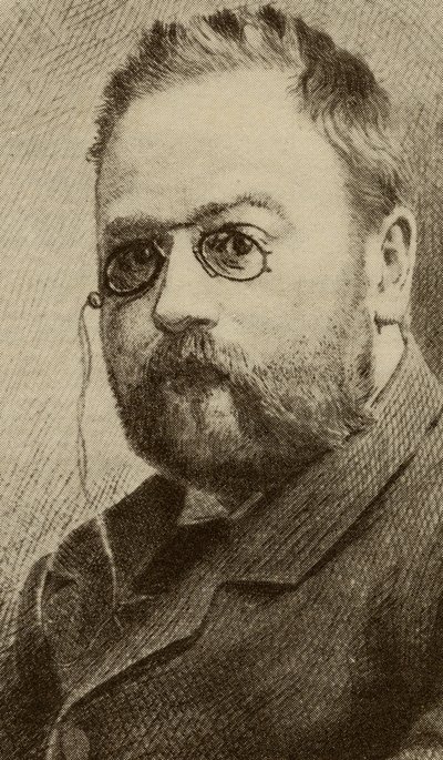Emil Zola (1840-1902) autorstwa English School