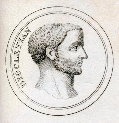 Cesarz Dioklecjan, ze „Słownika historycznego Krabba”, opublikowana w 1825 r. (lito) autorstwa English School