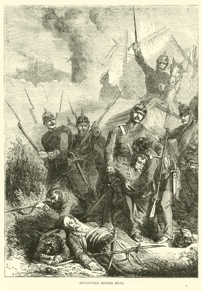 Spotkanie przed Metz, sierpień 1870 autorstwa English School