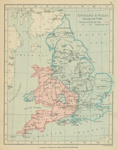 Anglia i Walia (druk kolorowy) autorstwa English School