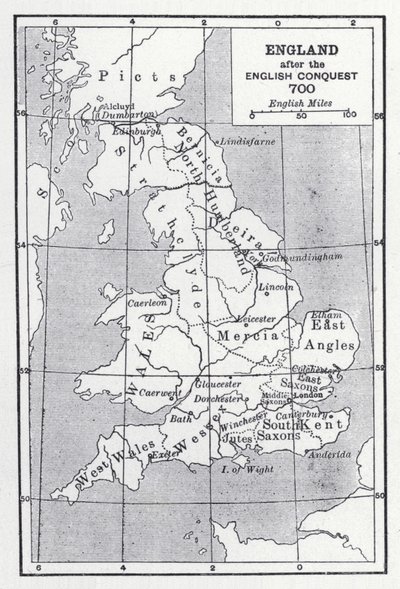 Anglia po angielskim podboju 700 (lito) autorstwa English School