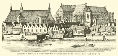 Świątynia Anglii: Opactwo Westminster, z Hall autorstwa English School