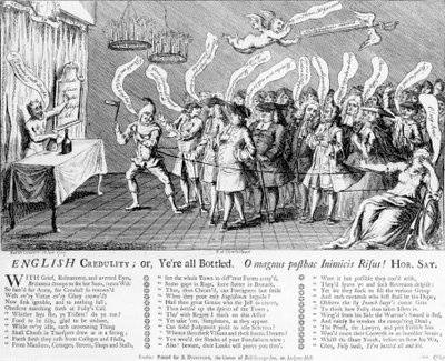 Angielska łatwowierność lub Yere wszystko zabutelkowane, 1749 autorstwa English School