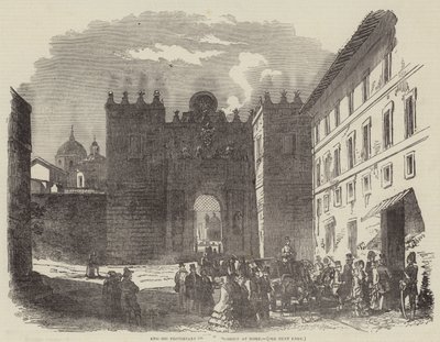 Angielskie protestanckie miejsce kultu w Rzymie (rycina) autorstwa English School