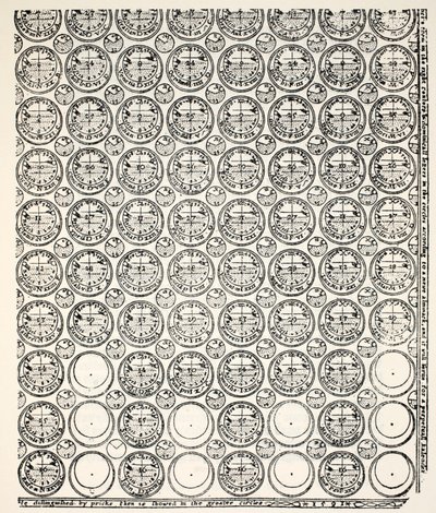 Grawerowany almanach, 1591 (kopia z Bagford) autorstwa English School