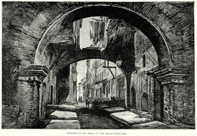 Wejście do getta przez Pesche Riavecchia (rycina) autorstwa English School