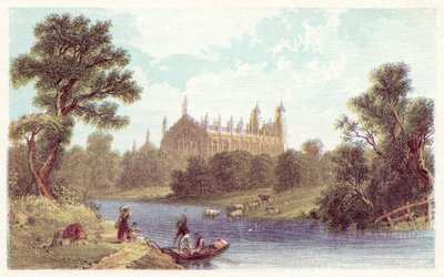 Eton College (druk kolorowy) autorstwa English School