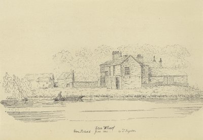 Eton Wharf, 1821 (grawiura) autorstwa English School