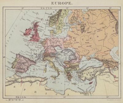 Europa (litografia) autorstwa English School