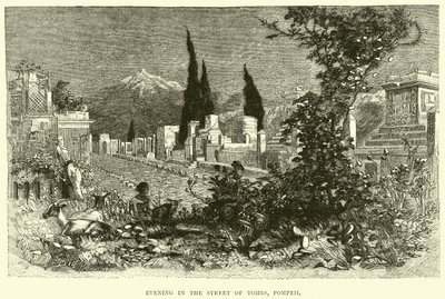 Wieczór na Ulicy Grobowców, Pompeje autorstwa English School