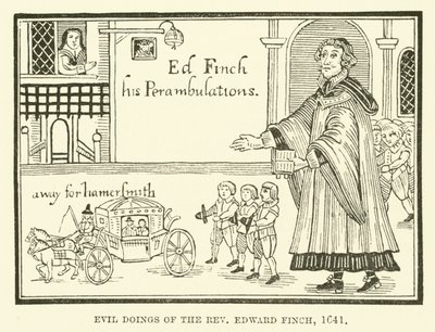 Złe uczynki wielebnego Edwarda Fincha, 1641 autorstwa English School