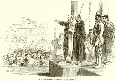 Egzekucja dwóch Brownistów autorstwa English School